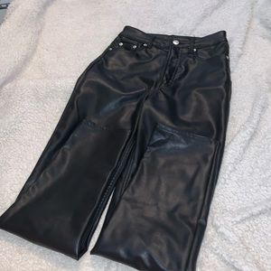 Faux Leather Pants